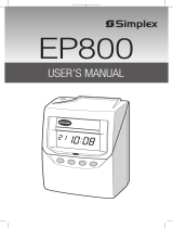 Simplex EP800 User manual