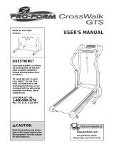 Pro-Form CrossWalk GTS User manual