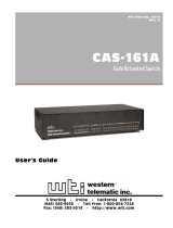 Western Telematic CAS-161A User manual