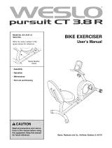 Weslo PURSUIT CT 3.8R User manual