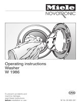 Miele NOVOTRONIC W 1986 User manual