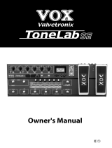 Vox Valvetronix ToneLab SE User manual