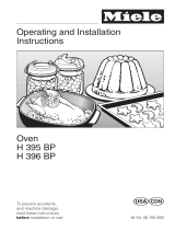 Miele OVEN H 396 BP Owner's manual