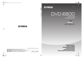 Yamaha DVD-E600 User manual