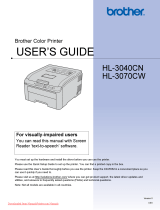 Brother HL HL-3070CW User manual