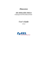 ZyXEL ES-1016A Owner's manual