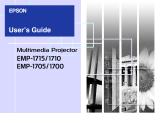 Epson 1705C - PowerLite XGA LCD Projector User manual