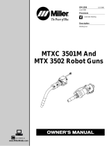 Miller MTX 3502 ROBOT GUN Owner's manual