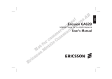 Ericsson GA 628 User manual