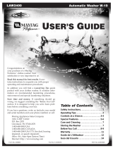 Maytag W-19 User manual