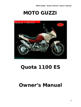 MOTO GUZZI QUOTA 1100 ES Owner's manual