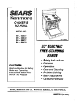 Sears 911. 62048 User manual