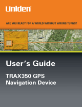 Uniden TRAX350 User manual