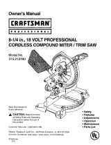 Craftsman 315212180 Owner's manual