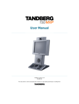 TANDBERG 150 MXP User manual