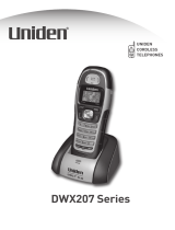Uniden DWX207 - Cordless Extension Handset User manual