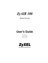 ZyXEL Communications ZyAIR 100 User manual
