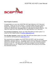 Sceptre X23 User manual