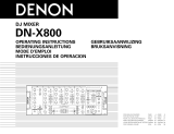 Denon DN-X800 Owner's manual