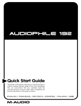 Audiophile Systems Delta Audiophile 192 User manual