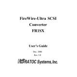 Ratoc Systems FR1SX(FireREX1)Rev.5.0 User manual