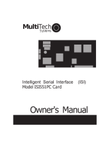 Multitech ISI551PC User manual