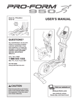 Pro-Form PERFORMANCE 950 User manual