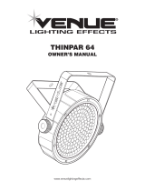 Venue Lighting Effects Thinpar 38 Owner's manual