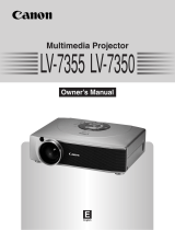 Canon LV-7355 User manual