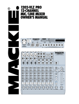 Mackie 1202 Owner's manual