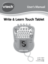 VTech Write & Learn Touch Tablet User manual