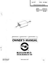 Miller MILLERMATIC 30E CONTROL/FEEDER Owner's manual