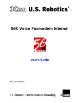 3com Internal Fax Modem 56K User manual