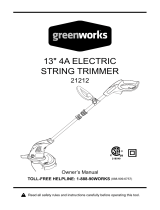 Greenworks Grass trimmer/edger Owner's manual