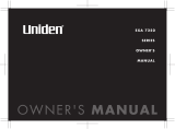 Uniden EXA7250 User manual