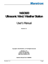 Maretron WSO100 NMEA 2000 Ultrasonic Wind / Weather Station User manual