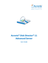 ACRONIS Disk Director 11 Advanced Server Owner's manual