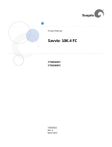 Seagate SAVVIO 10K.5 FC ST9600205FC User manual