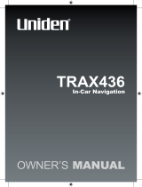 Uniden TRAX436 User manual