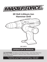 MasterForce 241-0413 User manual