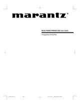 Marantz PM4001 User manual