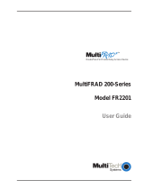 Multi-Tech MultiFRAD FR2201 User manual