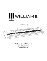 Williams Piano Allegro Owner's manual