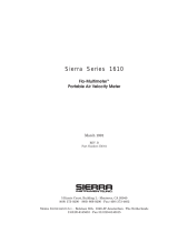 Sierra Video 1610 Flow-Multimeter User manual