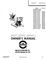 Miller SYSTEM 9 GAS CONTROL HUB & SPINDLE WIRE REEL Owner's manual