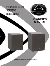 Wharfedale Pro 30E Owner's manual