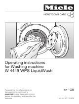 Miele W 4449 WPS LIQUIDWASH User manual