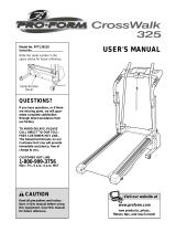 Weslo Cadence C32 Treadmill User manual