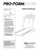 Pro-Form PFTL98581 User manual