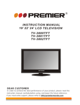 Premier TV-3801TFT User manual